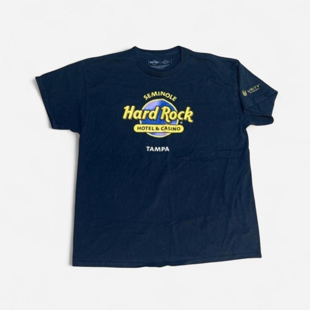 Hard Rock Cafe Shirt XL Seminole Hotel Casino Tampa Black Graphic Tee Mens